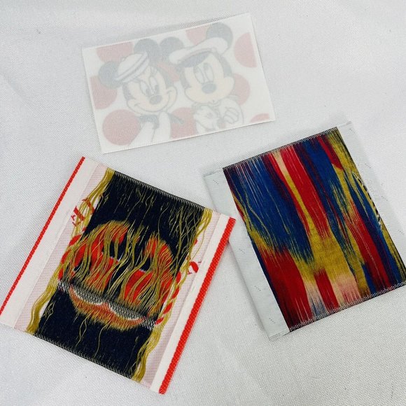 3 Vintage Disney Sailor SS Mickey Minnie Collectible Alkahn Sew On Label Patch - Picture 2 of 9